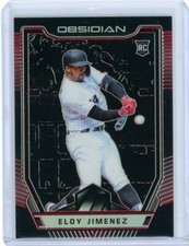 2019 Panini Chronicles Obsidian Baseball Red Rookie #48 Eloy Jimenez #01/25