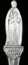 Sterling Silver Queen Mary Teaspoon, Cooper Brothers & Sons Ltd 1936