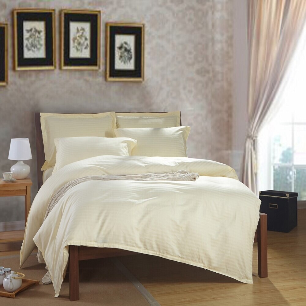 1000TC Luxury Stripe Duvet Doona Quilt Cover Set Double Queen Super