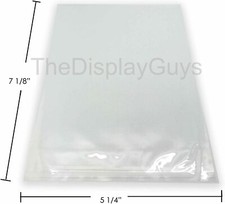 The Display Guys, 100 Pcs Clear Self Adhesive Plastic Bags for Picture Photo