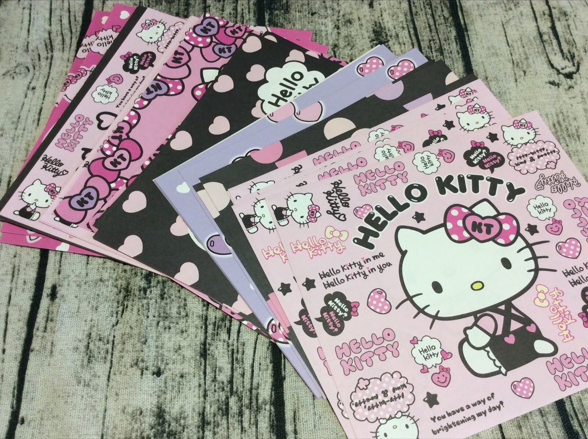 Cute Hello Kitty Note Memo Paper Message Letter Folding Gift Pink