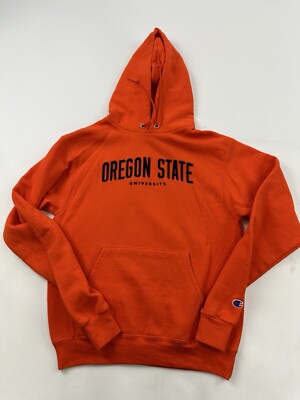 Oregon State Beavers Hoodie Sweatshirt Mens Small Orange Pullover