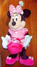 Minnie Mouse Doll Plush BDAY Toy Stuffed PINK Dress BOW  Dot Soft Disney 24"