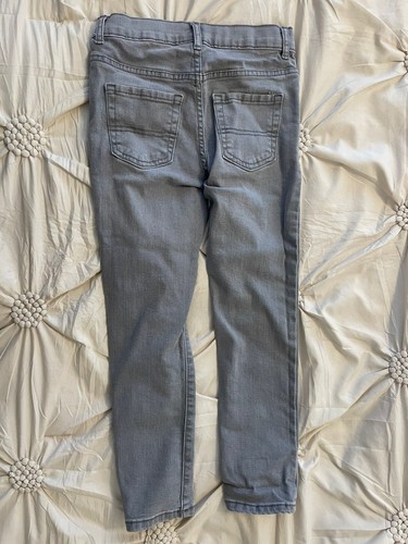 The Children's Place 7 Stretch Skinny Gray Jeans Boys Medium Light Flaw - Picture 3 of 5