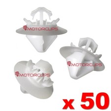 Side Door Body Moulding Trim Clips to fit Vauxhall Vivaro Bump Strip Plastic x50