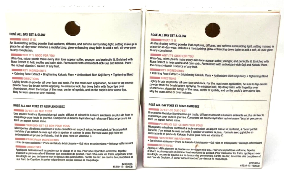 (2) Physicians Formula Rose All Day Set & Glow NIP 1711500 - Brightening Rose - Image 3 of 3