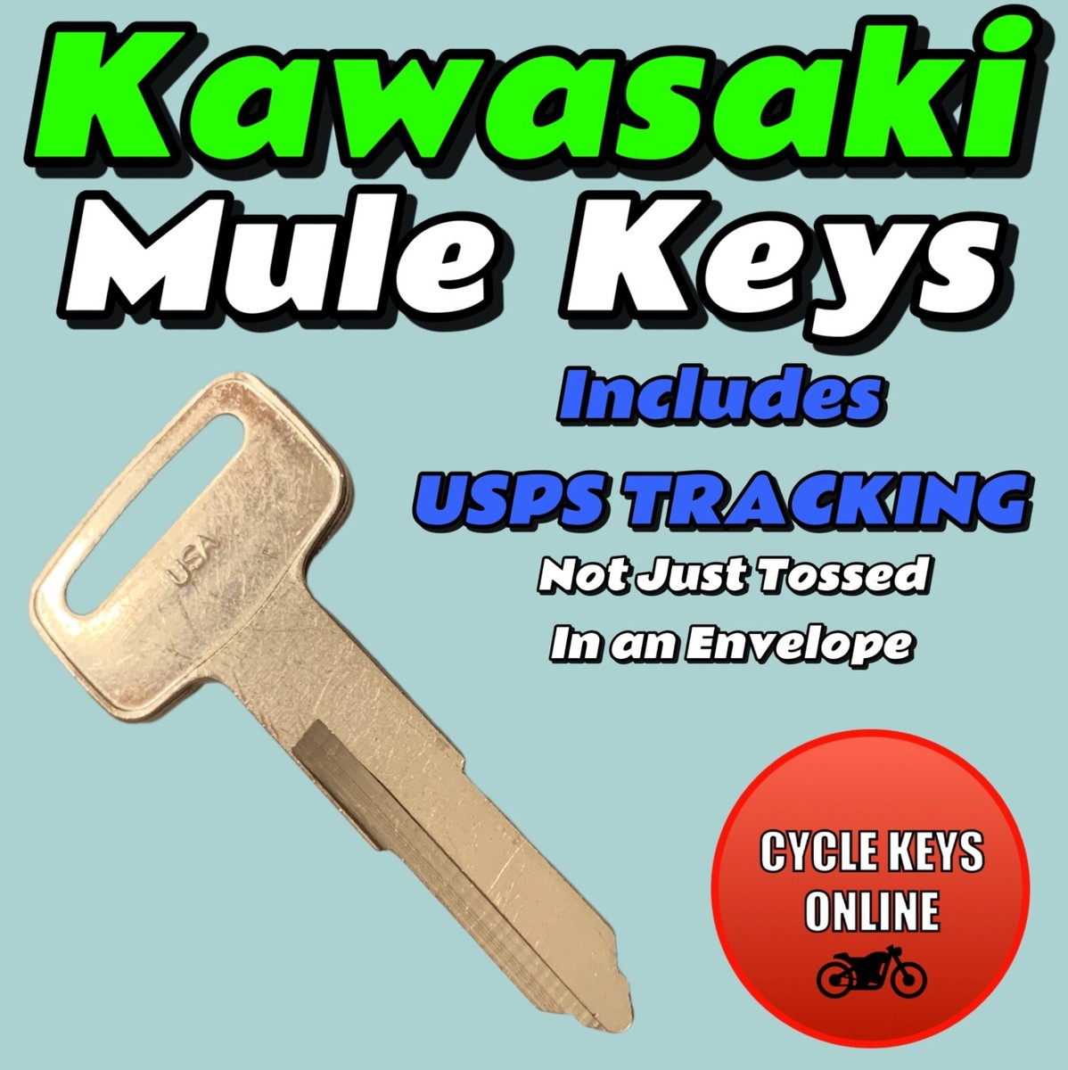 Kawasaki Mule keys cut by code to key codes A11112-A14433 | eBay