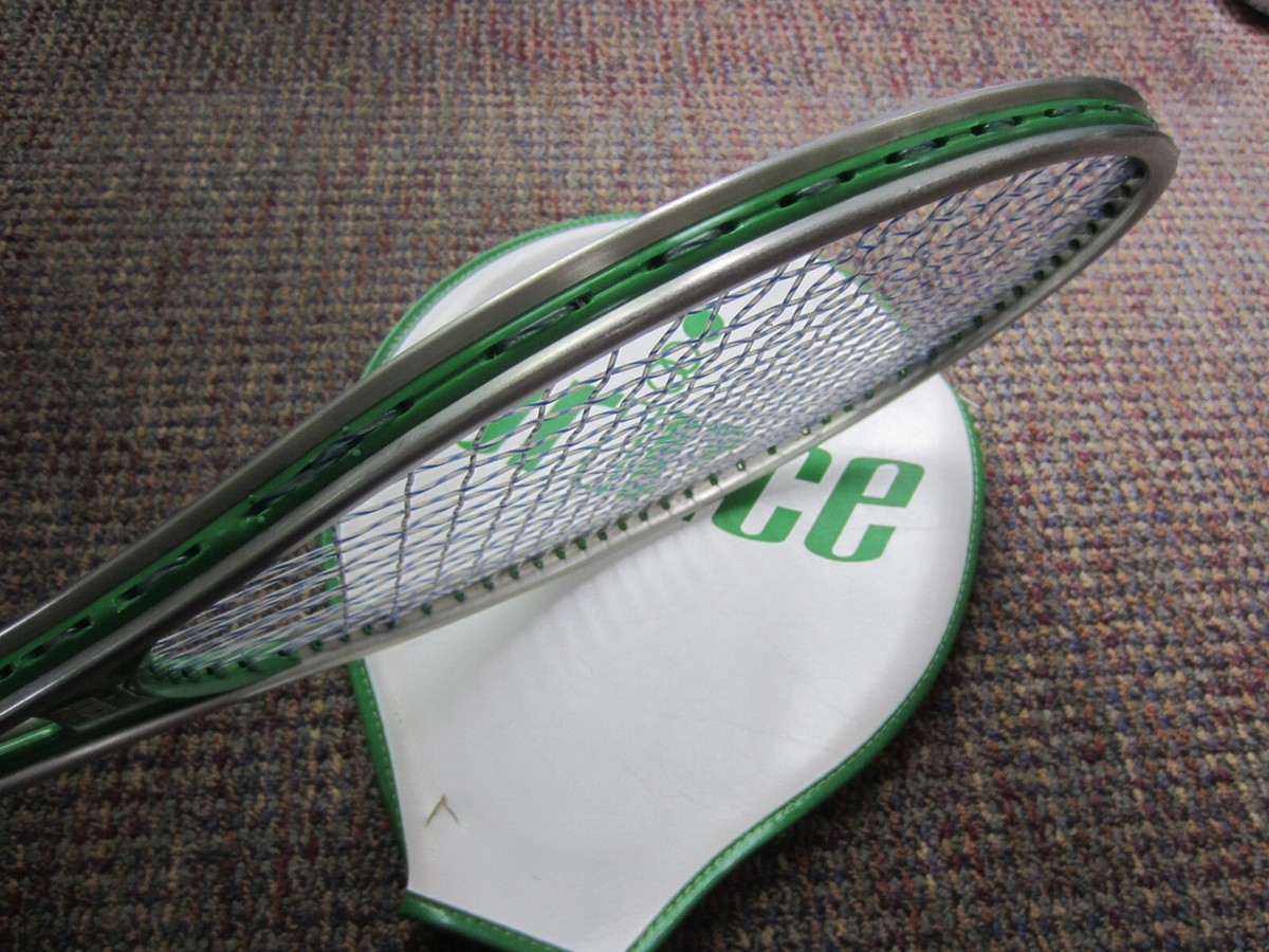 Vintage PRINCE Green Aluminum Light Weight Tennis Racket w Vintage PRINCE Green Aluminum Light Weight Tennis Racket w