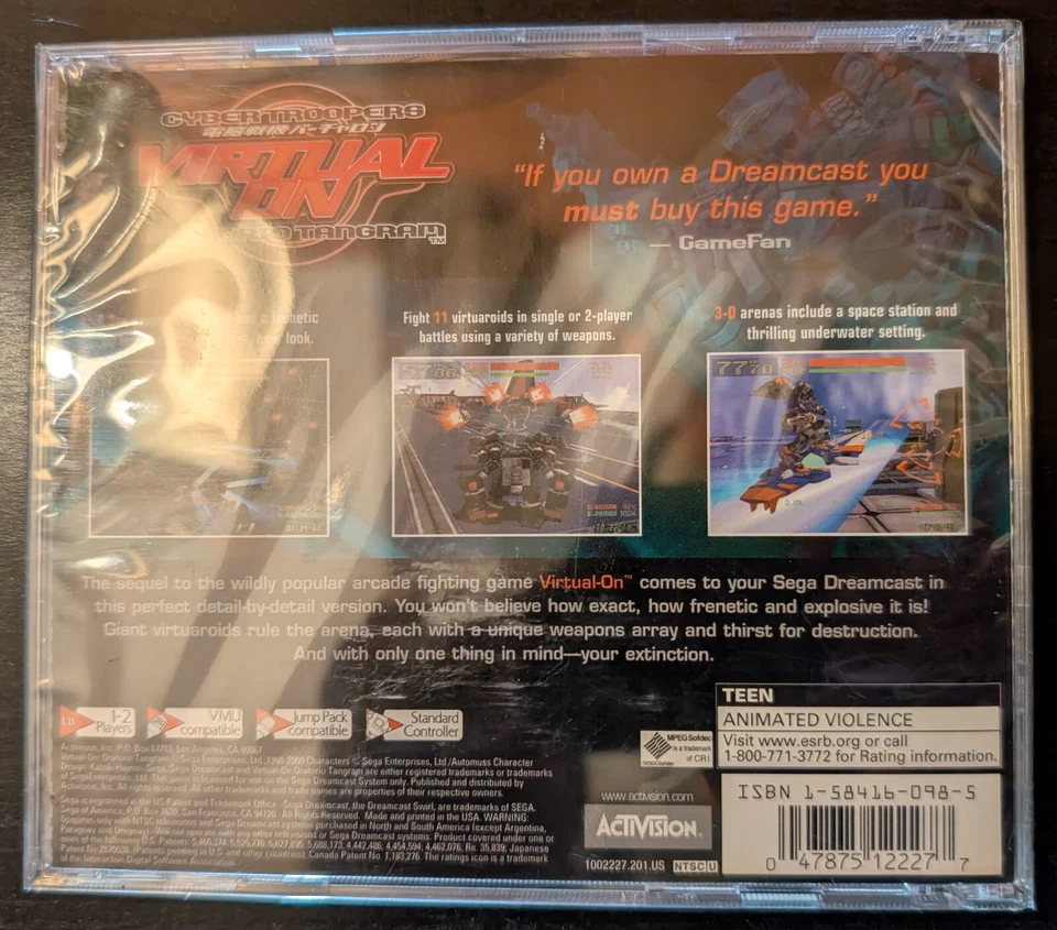 Brand New Sealed - Virtual-On: Oratorio Tangram (Sega Dreamcast, 2000) - Image 2 of 3