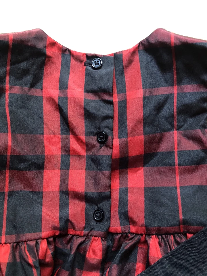 Vestido a Cuadros Marmellata Niñas Negro y Rojo Talla 4 Foto 3 de 4