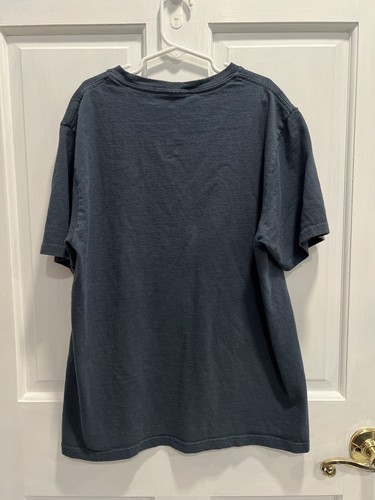 VANS Blue Pigeon Checkered Short Sleeved T Shirt SIZE LARGE Boys Tee Pre Loved - Picture 3 of 4