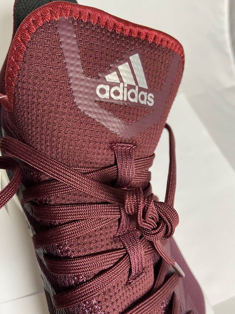 Adidas Shoes Men 14 Boost Icon 4 Metal Baseball Cleats NEW Maroon Adidas Baseball Cleats Mens 14 Maroon White Boost Icon 4  main image 3