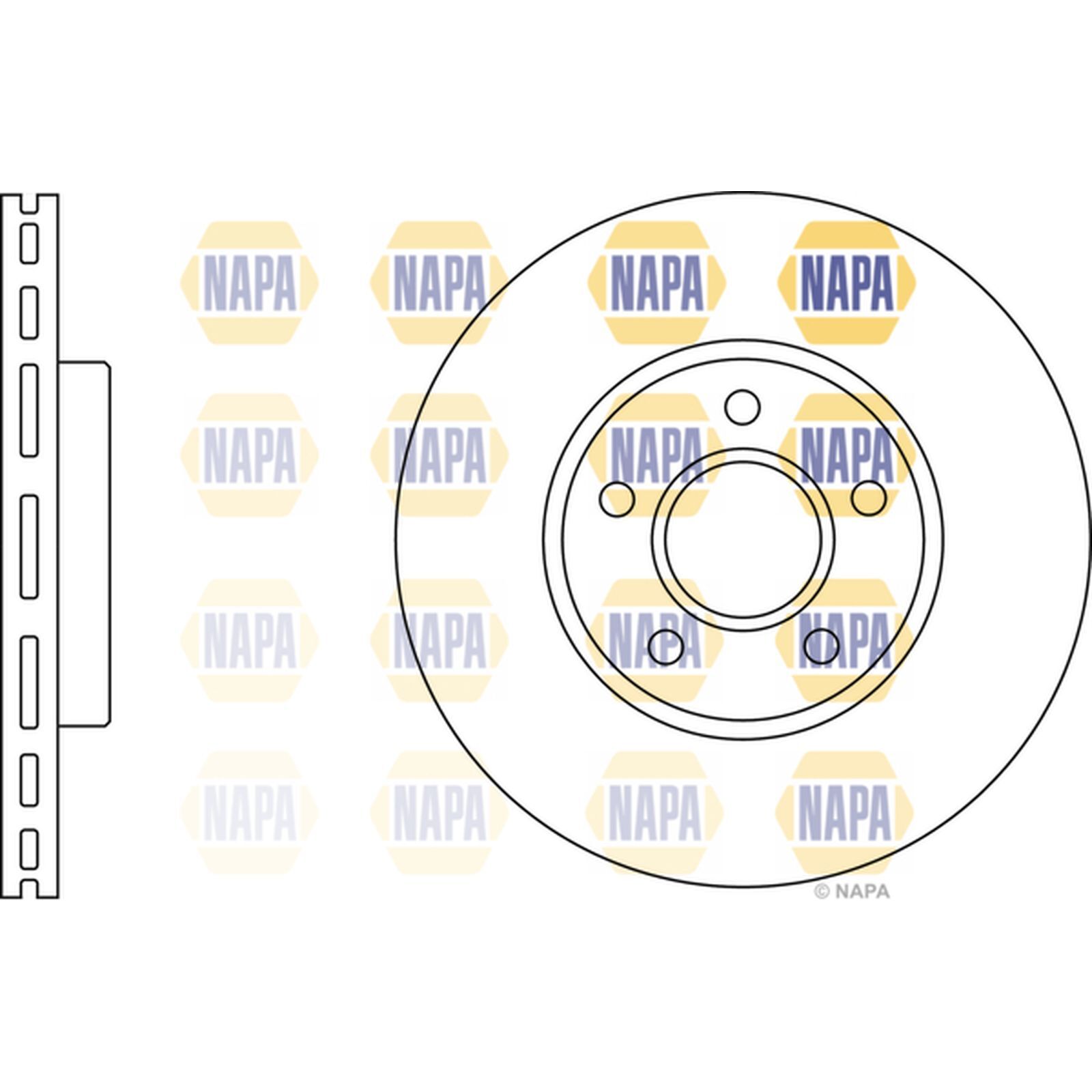 2x Brake Discs Vented Front 278mm PBD8059 NAPA Proformer 1361298 1361300