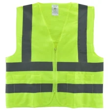  Solid Mesh High Visibility Safety Vest, ANSI/ ISEA 107-2010