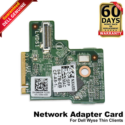 Dell NX45M Wyse Realtek PCIe M.2 Gigabit Network Adapter Card GbE NIC Fiber SFP