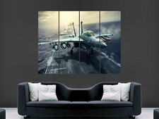 FIGHTER JET POSTER AI FANTASY AEROPLANE BIG PRINT HUGE LARGE ART GIANT