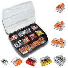 105 St&uuml;ck WAGO 221 / 2273 Serie Box Sortiment Set Verbindungsklemme