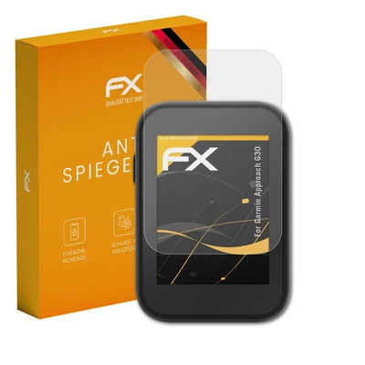 atFoliX 3x Displayfolie für Garmin Approach G30 Schutzfolie matt&stoßfest Folie