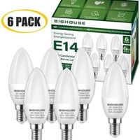 6XLED Kerzenlampen E14 Leuchtmittel 5W=40W 400Lm Energiesparlampe 3000K Warmweiß