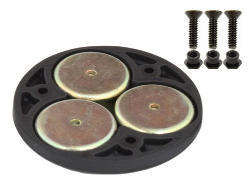 RAM 2.5" Redondo Base Con 1" Bola & Triple Magnético Base Adaptador - Imagen 2 de 3