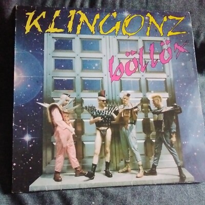 THE KLINGONZ - BOLLOX LP PINK VINYL .. VINYL EX ..HÜLLE SEHR GUTER ZUSTAND +