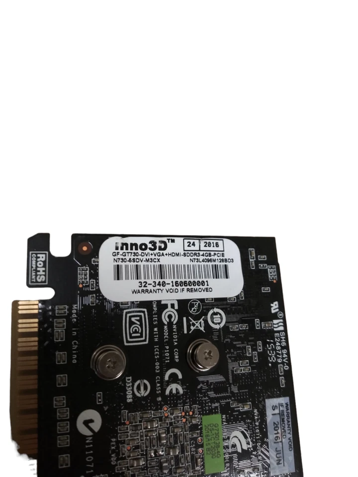 INNO3D NVIDIA GF-GT730 HDMI DVI VGA GDDR5 4GB PCIE VIDEO CARD UC5-3(3) - Image 3 of 4