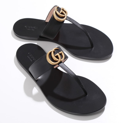 GUCCI Mules Sandals Frat GG Marmont Leather Black EU38.5 | eBay