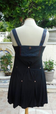 Robe LMV Bleu Roi - Taille 34/36 - Bretelles - Neuf Sans étiquette - Fabriqué En France