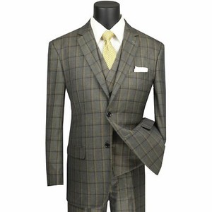 green windowpane blazer