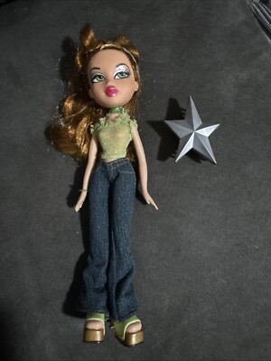 MGA Bratz Meygan 2001 Strut It Fashion Doll Pants Top Red Hair Green Eyes Megan