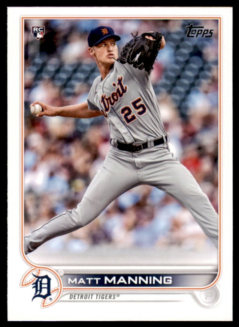2022 Topps #31 Matt Manning RC Detroit Tigers