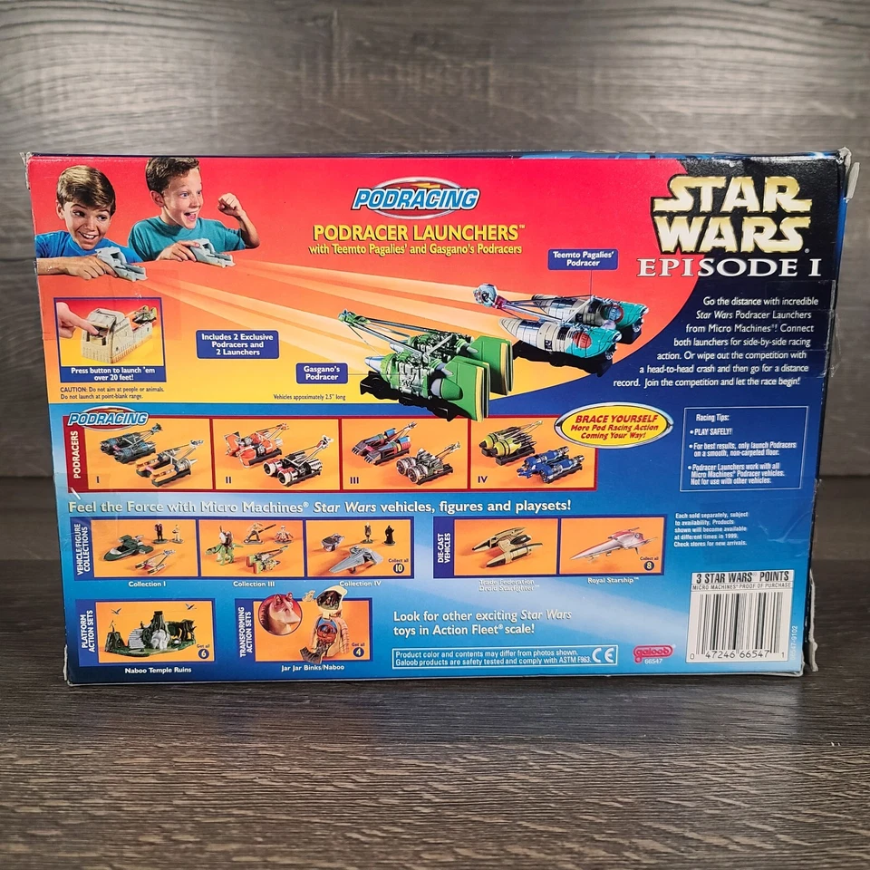 Micro Machines Star Wars Episodio 1 Lanzadores Podracer - 1998 Juguete Galoob Nuevo de Lote Antiguo Foto 4 de 4