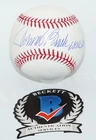 JOHNNY BENCH "68 NL ROY" Reds Signed Rawlings MLB BASEBALL + BECKETT COA #B0837