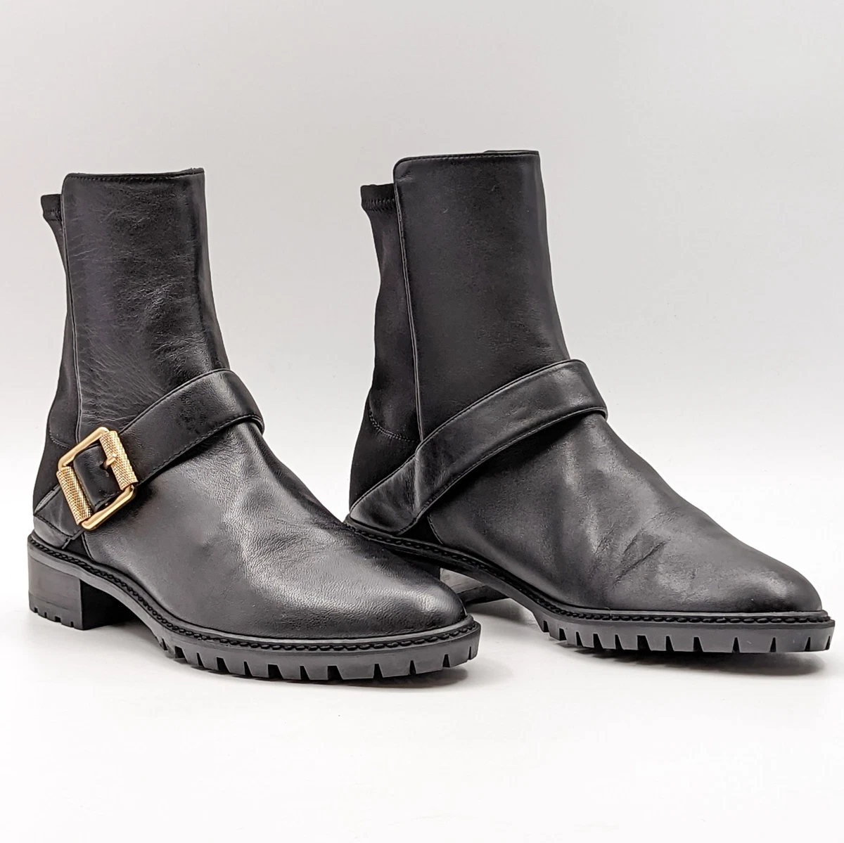 Stuart weitzman clearance buckle ankle boots