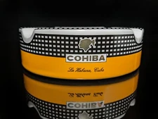 Large Ceramic Cigar ashtray in presentation  box  10" diameter. NIB