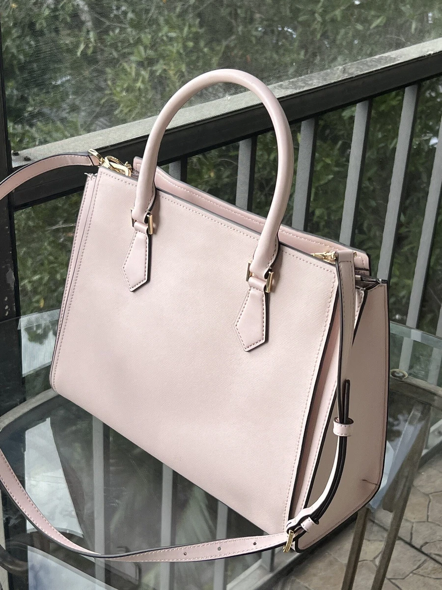 Michael Kors Women Large Leather Satchel Shoulder Bag Tote Purse 