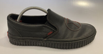 VANS Classic Slip On Marvel Black Widow Unisex Skate Shoes Size 4 Men 5.5 Women VANS x Marvel Black Widow Classic Slip-On UK 5.5 UNISEX  main image 3