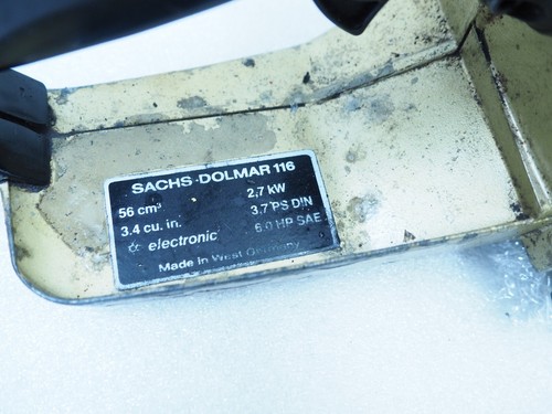 SACHS DOLMAR 116 CHAINSAW USED OVERHAULED 100% WORKING - Picture 21 of 23