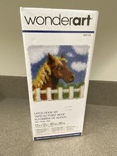 WONDERART 12"x12" PONY HORSE LATCH HOOK KIT - NEW
