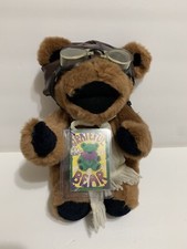 Steven Smith Brown Grateful Dead Aviator Bear Plush 12 Inches W/tags 1990
