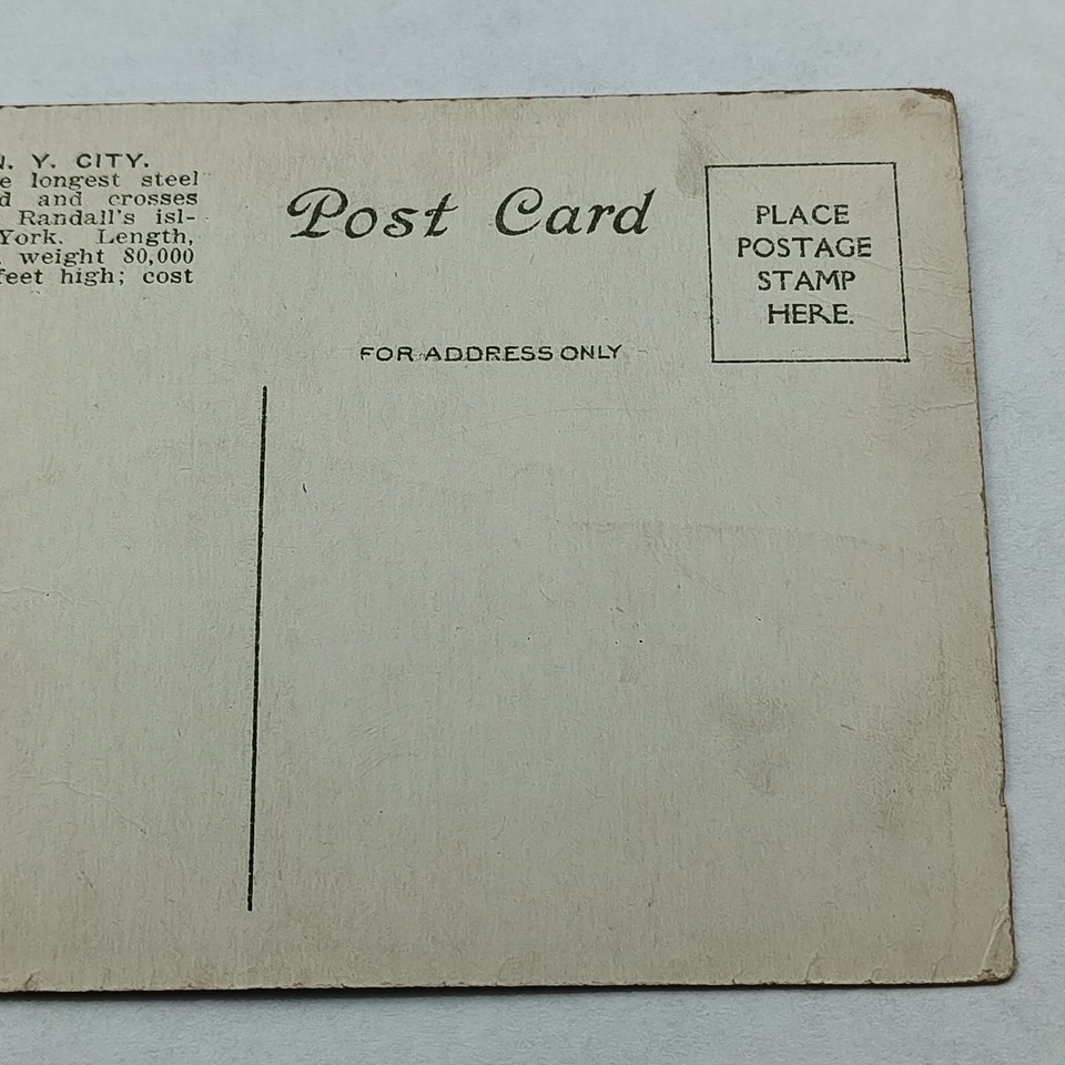 Hell Gate Bridge Ships Boats New York City New York NY Postcard eBay