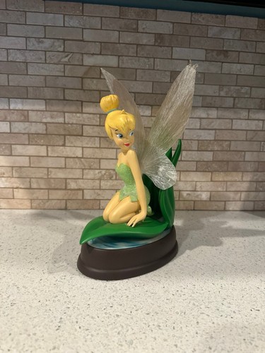 Disney Parks Tinker Bell Leaf Figure Statue Fiber Optic Light Randy Noble 11"