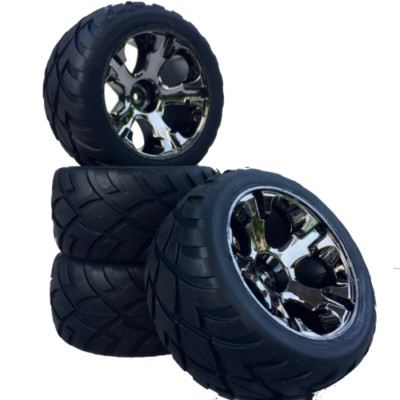 Truggy tire rim set Revil Street 5-hole rim titanium 1:10 set of 4 partCore