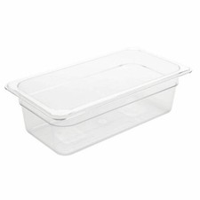 Vogue Polycarbonate 1/3 Gastronorm Container Clear Kitchen Food Storage Box