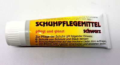 Michel Schuhcreme Tube mit Schwamm - schwarz   Schuhpflegemittel