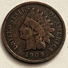 1909 Indian Head Cent JC2006 - Last Year of Issue, Low Mintage