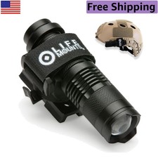 Elite Tactical Helmet Flashlight - 1,000FT Beam, Adjustable  Rotatable Design