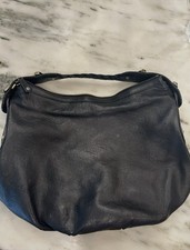 GUCCI Leather GG Embossed Shoulder Bag 