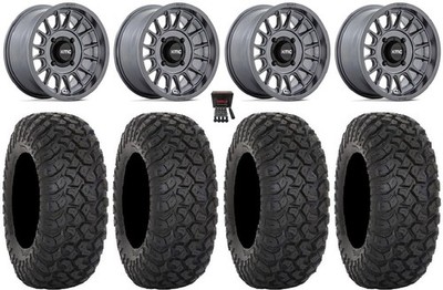 KMC Impact 15'' Wheels Anthracite 33'' RT320 Tires Can-Am Defender