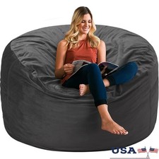 Giant Bean Bag Chair Memory Foam Soft Comfortable Relaxing Gaming Lounging New